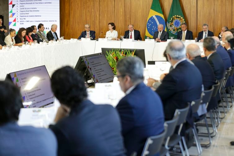 Brasília (DF), 06/07/2023 - Reunião de relançamento do Conselho Nacional de Desenvolvimento Industrial (CNDI), no Palácio do Planalto. Foto: Marcelo Camargo/Agência Brasil