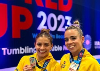 Brasileiras são prata na Copa do Mundo de ginástica de trampolim