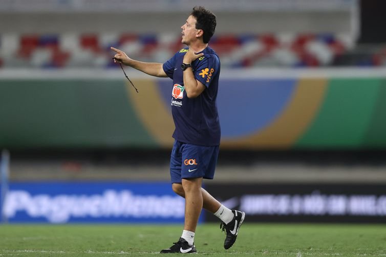 Fernando Diniz.Treino da Seleção Brasileira no Estádio Mangueirão, Belém do Pará 