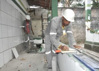 Obras na Escola Maria Quitéria seguem avançando – Prefeitura de Simões Filho