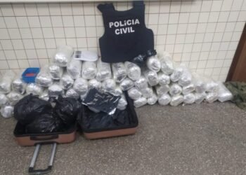 Polícia prende 2 homens e apreende 56 kg de maconha no interior baiano