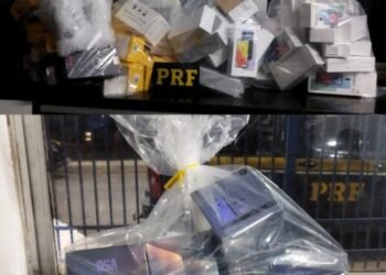 PRF apreende mais de 180 aparelhos eletrônicos sem nota fiscal na Bahia