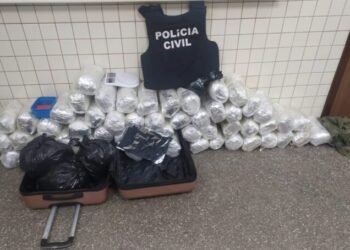 Polícia prende 2 homens e apreende 56 kg de maconha no interior baiano