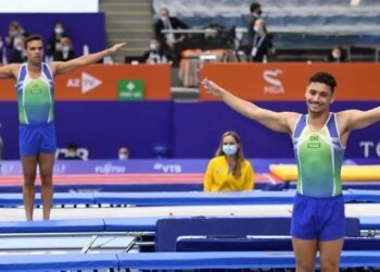 Rayan Dutra garante vaga nos Jogos de Paris na ginástica de trampolim