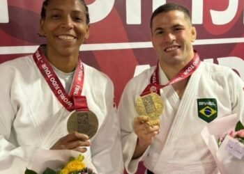 Rafaela e Willian Lima abrem com bronze Grand Slam de Judô na Geórgia
