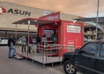 Caixas eletrônicos móveis permitirão acesso a serviços financeiros 24h