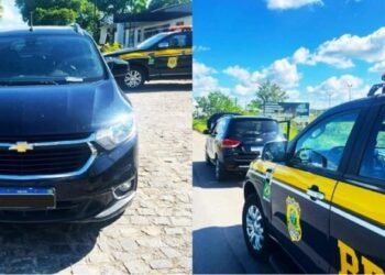 Carro com placas falsas e motocicleta são recuperados pela PRF na Bahia