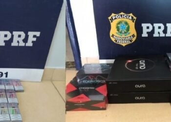 PRF apreende carga de TV Box e cigarro eletrônico no interior baiano