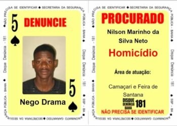 Baralho do Crime recebe mais 5 caras de foragidos da Justiça baiana