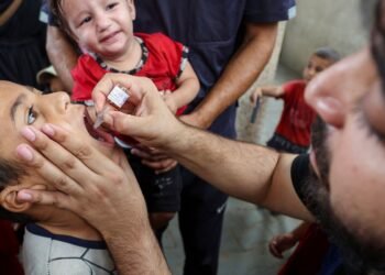 Unicef: mais de 85 mil crianças foram vacinadas contra a pólio em Gaza