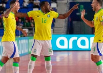 Futsal: Brasil fecha 1ª fase da Copa do Mundo com aproveitamento 100%