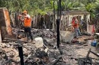 Bebê, enteado e pai morrem em incêndio na Bahia
