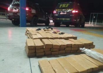 PRF e RONDESP prendem 2 homens com 100 kg de drogas e arma na Bahia