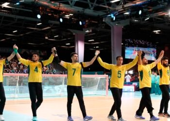 Seleção masculina de goalball garante medalha de bronze em Paris