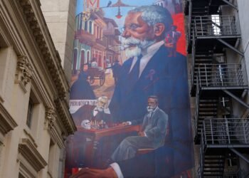 Academia Brasileira de Letras tem mural de Machado de Assis