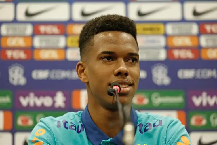 Rafael Ribeiro/CBF/Direitos Reservados Estêvão - seleção brasileira em set/2024