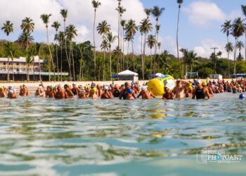 Finais de campeonatos nacionais e internacionais de águas abertas reúnem mais de mil atletas em Inema