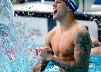 Guilherme Caribé é prata nos 100m livre no Mundial de piscina curta