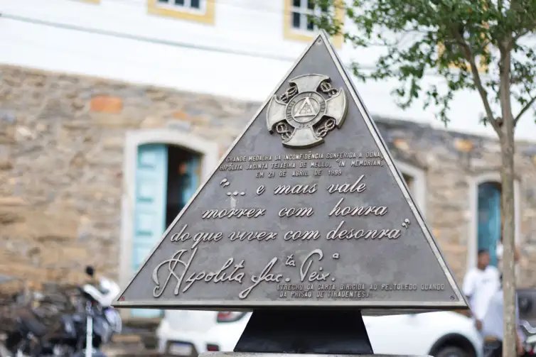 Foto /Museu da Inconfidência Rio de Janeiro-12/01/2025 Mais vale morrer com honra do que viver com desonra”. O trecho é da carta de Dona Hipólita Jacinta Teixeira de Mello que avisou o Padre Toledo da prisão de Tiradentes no Rio de Janeiro, em 1789. Foto /Museu da Inconfidência