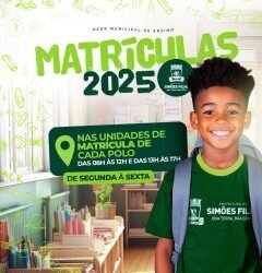 Prefeitura divulga calendário de Matrículas para o Ano Letivo de 2025 – Prefeitura de Simões Filho