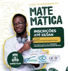 Simões Filho oferece curso gratuito de graduação em Matemática com inscrições abertas até 23 de janeiro – Prefeitura de Simões Filho