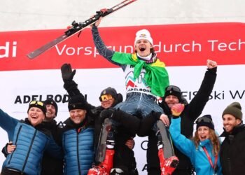 Brasileiro conquista prata em etapa da Copa do Mundo de esqui alpino