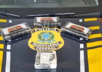 PRF prende mulher com quase 4 kg de cocaína em ônibus na Bahia