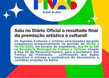 Agentes culturais premiados no edital da PNAB são convocados para entrega de documentação – Prefeitura Municipal de Candeias.