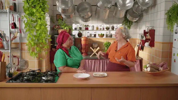 Rio de Janeiro (RJ), 05/02/2025 - Chef Teresa Corção é convidada do programa Xodó de Cozinha, da TV Brasil. Frame: TV Brasil/Divulgação