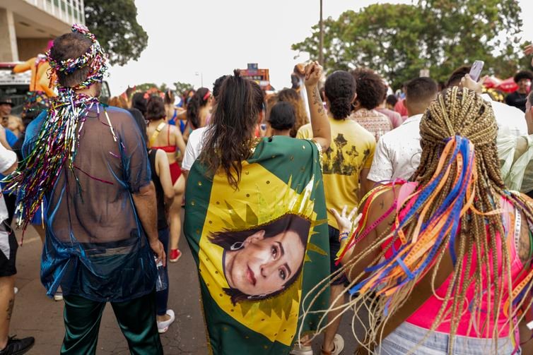 Brasília (DF), 01/03/2025 - Bloco de carnaval, Aparelhinho nas ruas de Brasília.
Foto: Joédson Alves/Agência Brasil