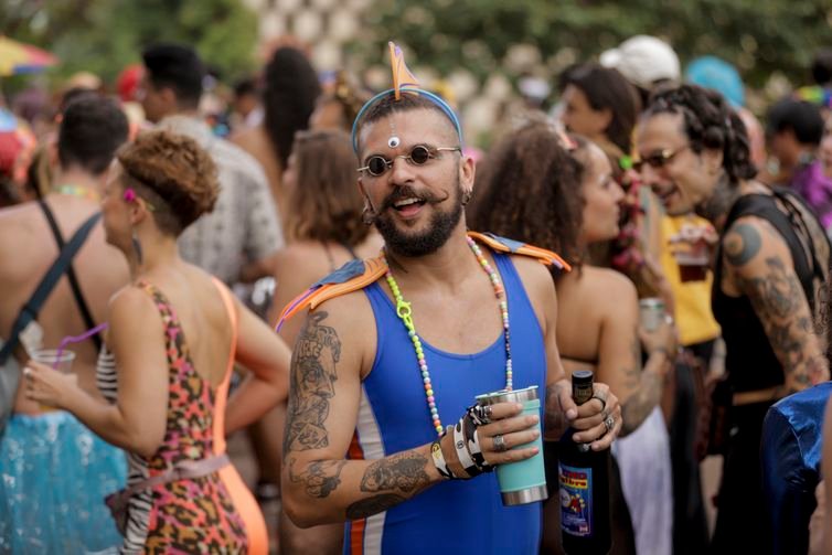 Brasília (DF), 01/03/2025 - Bloco de carnaval, Aparelhinho nas ruas de Brasília.
Foto: Joédson Alves/Agência Brasil