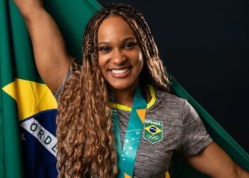 Rebeca Andrade é indicada ao Oscar do Esporte