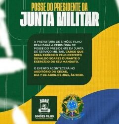 Simões Filho realiza cerimônia de posse do Presidente da Junta Militar – Prefeitura de Simões Filho