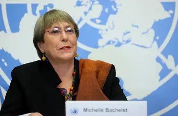 FILE PHOTO: UN High Commissioner for Human Rights Michelle Bachelet attends  an event at the United Nations in Geneva