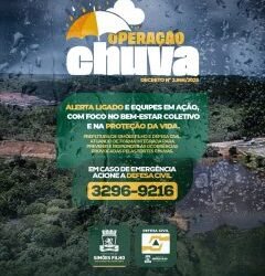Simões Filho institui Operação Chuva 2025 e declara estado de alerta para prevenir riscos no período de chuvas intensas – Prefeitura de Simões Filho