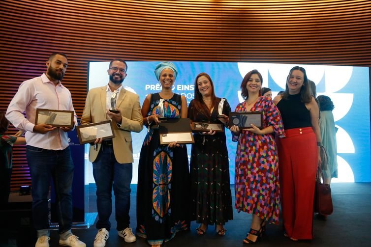 São Paulo SP 04/12//2023 - Entrega do Prêmio Einstein + Admirados da Imprensa de Saœde,Ciência e Bem-Estar, no Centro de Ensino e Pesquisa Albert Einstein . Foto Paulo Pinto/Agência Brasil