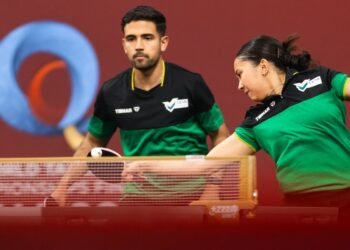 Mesatenistas Gui Teodoro e Giulia Takahashi vão às oitavas do Mundial