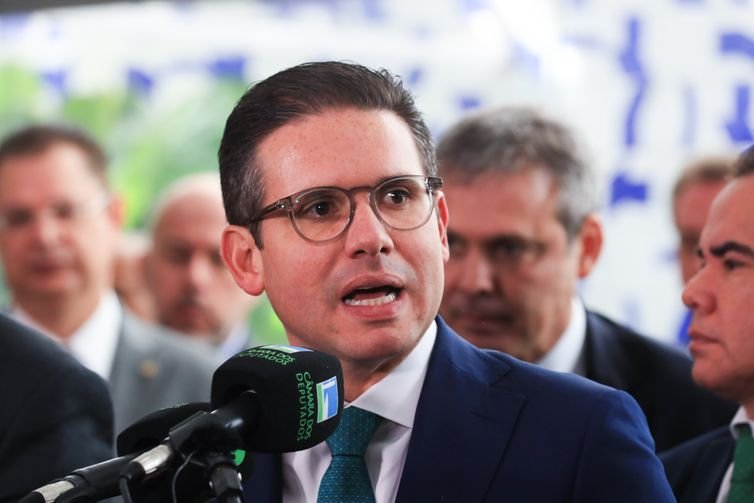 Brasília (DF), 29/05/2025  - Presidente da Câmara dos deputados, Hugo Motta, durante coletiva à imprensa após a reunião de lideres.  Foto: Lula Marques/Agência Brasil