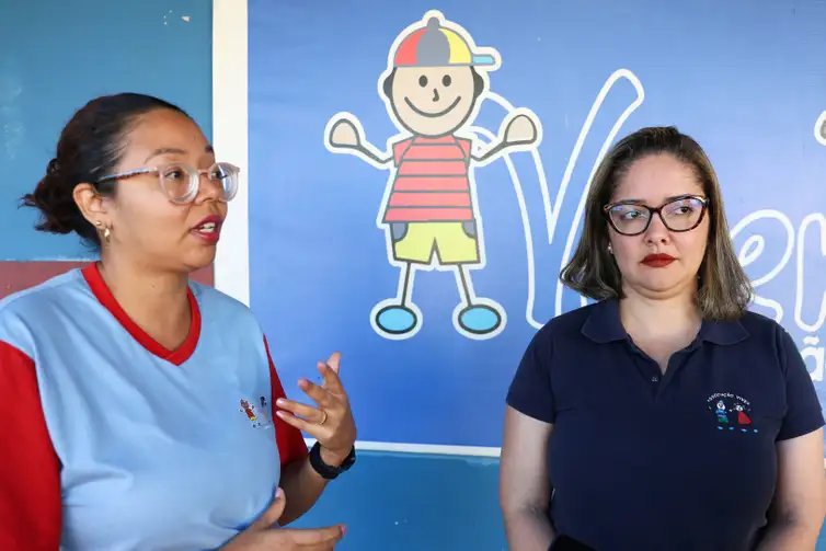 Brasília (DF), 10/07/2025 - Fabiane e Maxilene, que trabalham no Instituto Viver na Vila Santa Luzia, falam sobre o ECA - Estatuto da Criança e do Adolescente. Foto: Valter Campanato/Agência Brasil