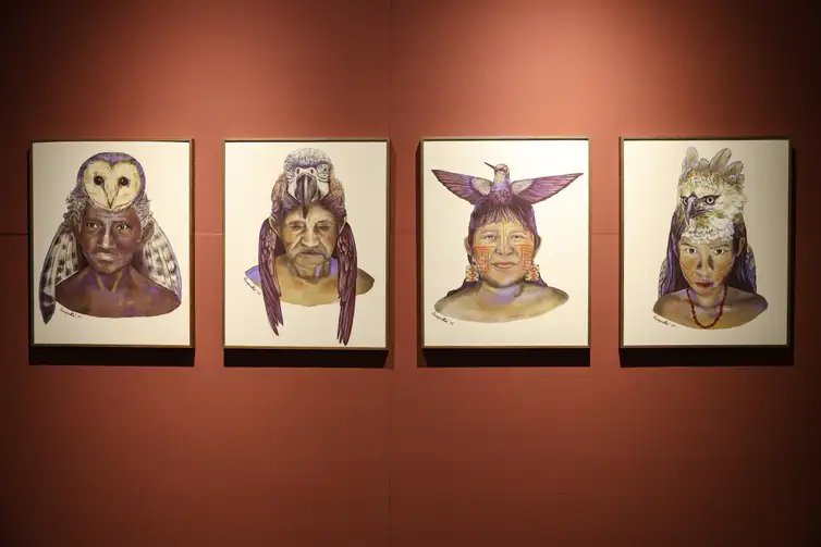 Petrópolis (RJ), 23/08/2025 – Exposição Insurgências Indígenas – Arte, Memória e Resistência, no Sesc Quitandinha, em Petrópolis. Foto: Tomaz Silva/Agência Brasil