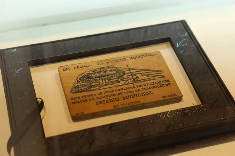 Rio de Janeiro (RJ), 28/08/2025 – Exposição no Palácio Tiradentes, no centro do Rio, marca a passagem dos 75 Anos do Maracanã. Foto: Tomaz Silva/Agência Brasil