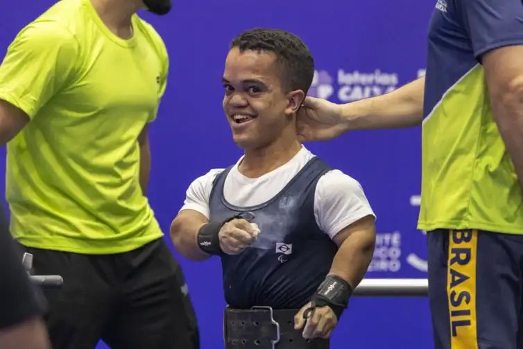 Halterofilista paralímpico Marco Túlio quebra recorde das Américas e fatura ouro em etapa da Copa do Mundo, em 15/08/2025