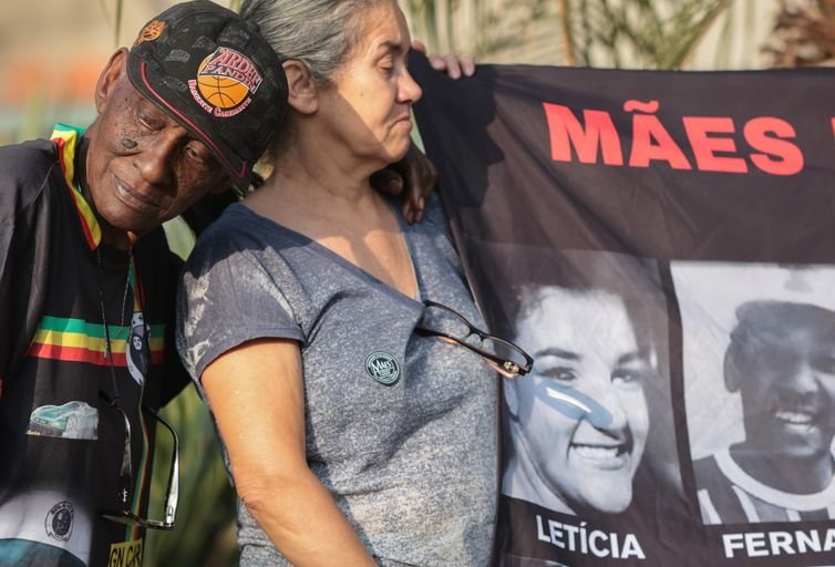 Barueri (SP) 16/08/2025 - Ato  pela memória dos 10 anos da chacina de Osasco e Barueri. 
Foto: Paulo Pinto/Agência
