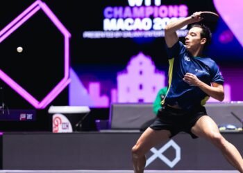 Hugo Calderano é vice-campeão do WTT Champions Macau