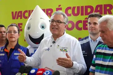 Fabio Rodrigues-Pozzebom/ Agência Brasil Brasília (DF) 17/10/2025 O ministro da Saúde, Alexandre Padilha, abre  o Dia D nacional de multivacinação, no Riacho Fundo II, cidade satéite de Brasília. Foto: Fabio Rodrigues-Pozzebom/ Agência Brasil