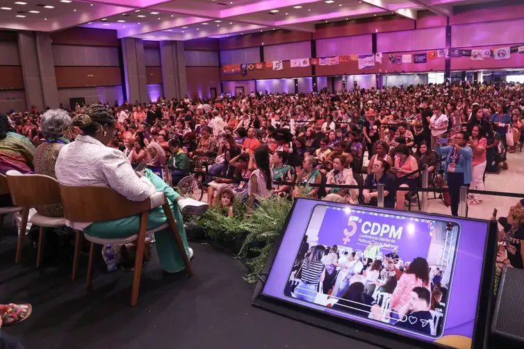 Brasília (DF), 01/10/2025 – 5ª Conferência Nacional de Políticas para as Mulheres.
Foto: José Cruz/Agência Brasil