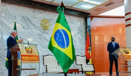 Ricardo Stuckert Presidente da República, Luiz Inácio Lula da Silva, durante declaração conjunta à imprensa. Palácio Presidencial, Sala dos Grandes Atos – Maputo (Moçambique)
Foto: Ricardo Stuckert / PR