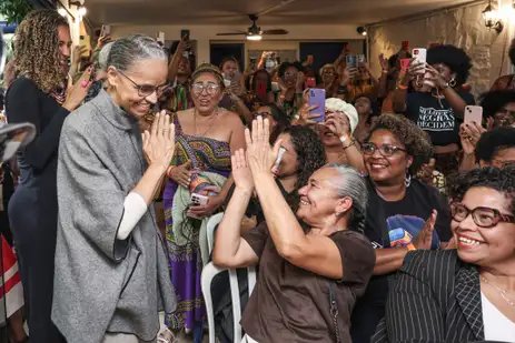 Brasília (DF), 24/11/2025 – Ministra Marina Silva participa do movimento Mulheres Negras decidem 
descrição da atividade: O Ato Político por uma ministra negra no STF Já! é um 
chamado público por representatividade no mais alto tribunal do país
Foto: Valter Campanato/Agência Brasil