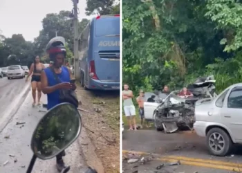 Acidente com ônibus em BR deixa um morto e um ferido na Bahia