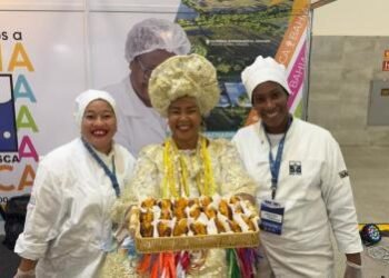 Estande da Bahia Pesca confere toque de baianidade à Fenacam | SECOM